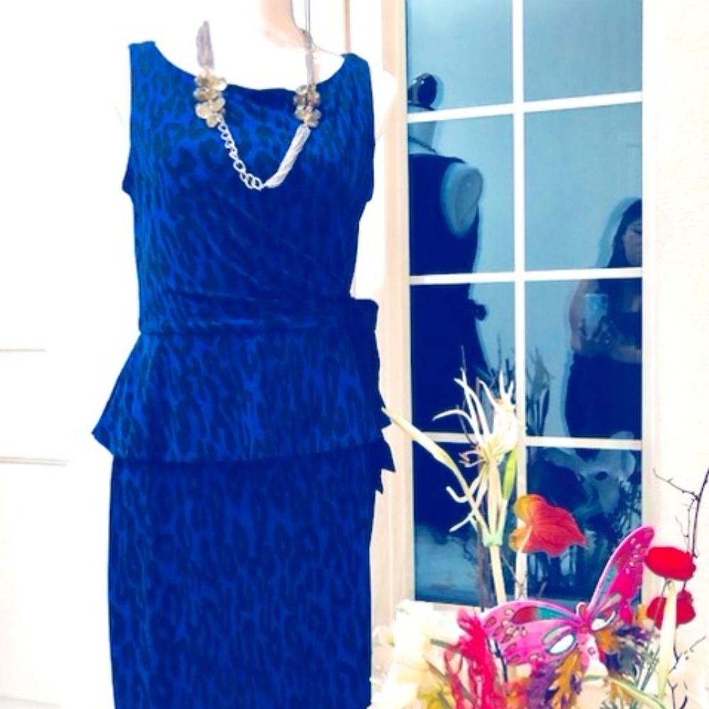 Leopard Peplum Dress